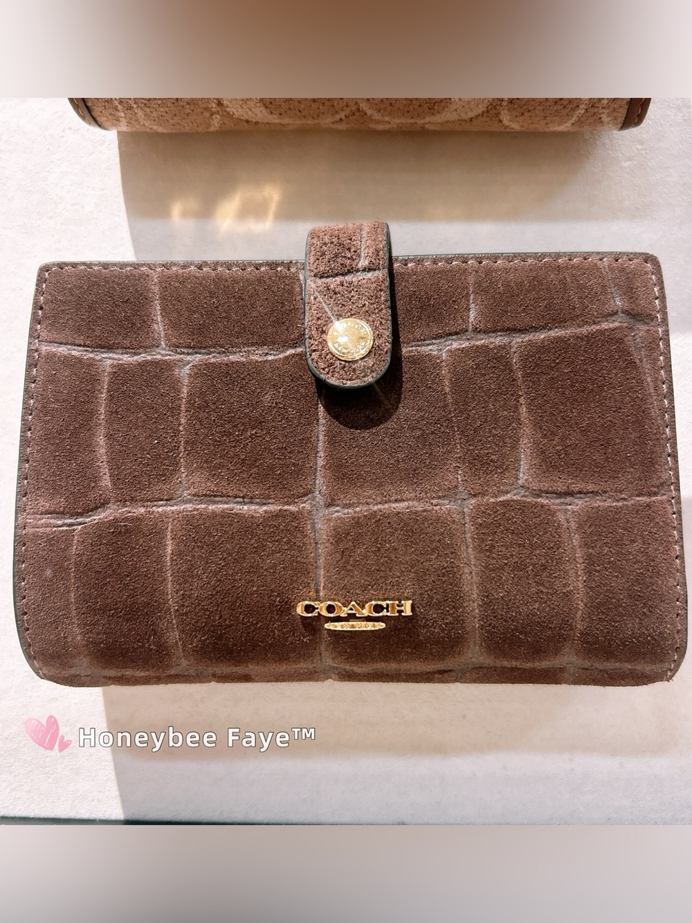 Coach 2-In-1 Wallet Crocodile-embossed leather